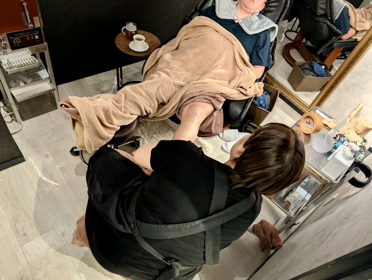 リラックス空間での施術